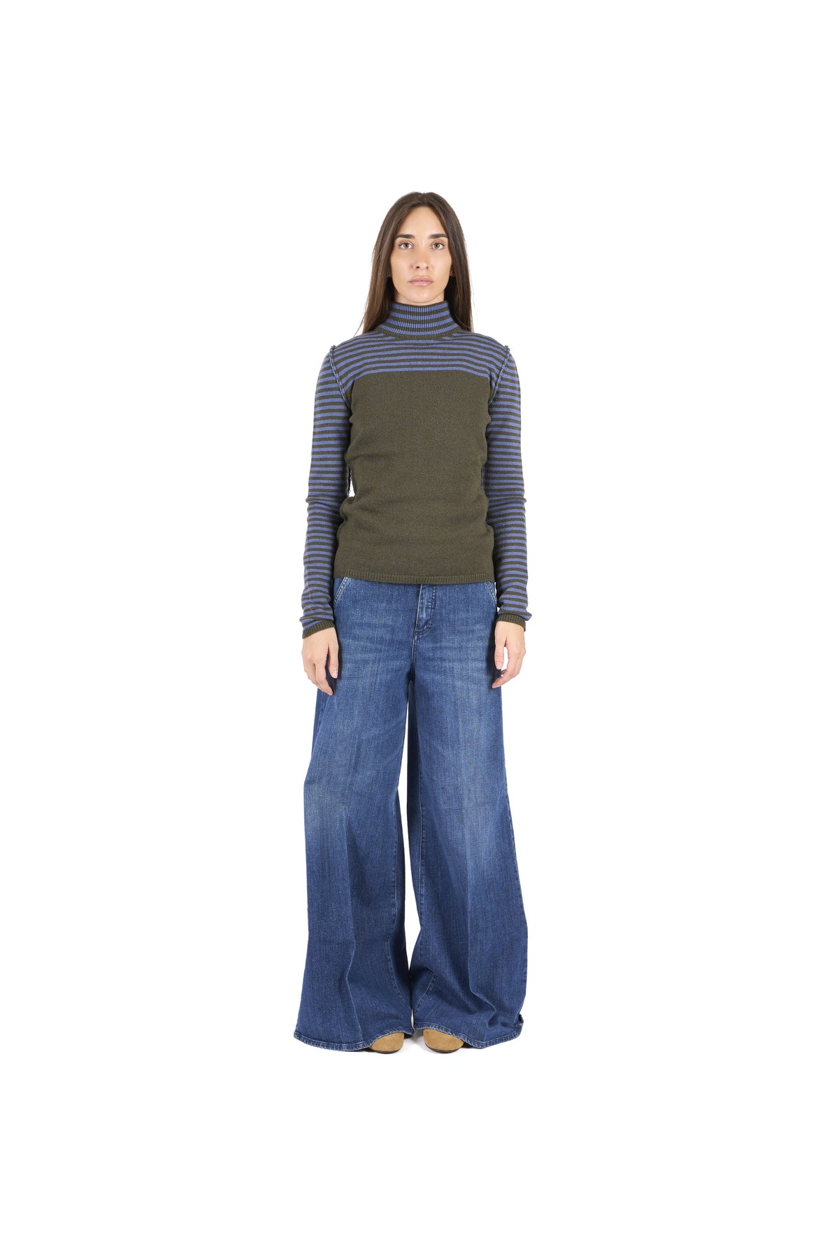 Neck Shirt Bicolor