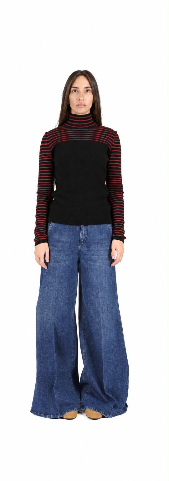 Neck Shirt Bicolor