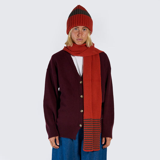 Ribbed Scarf Bicolor
